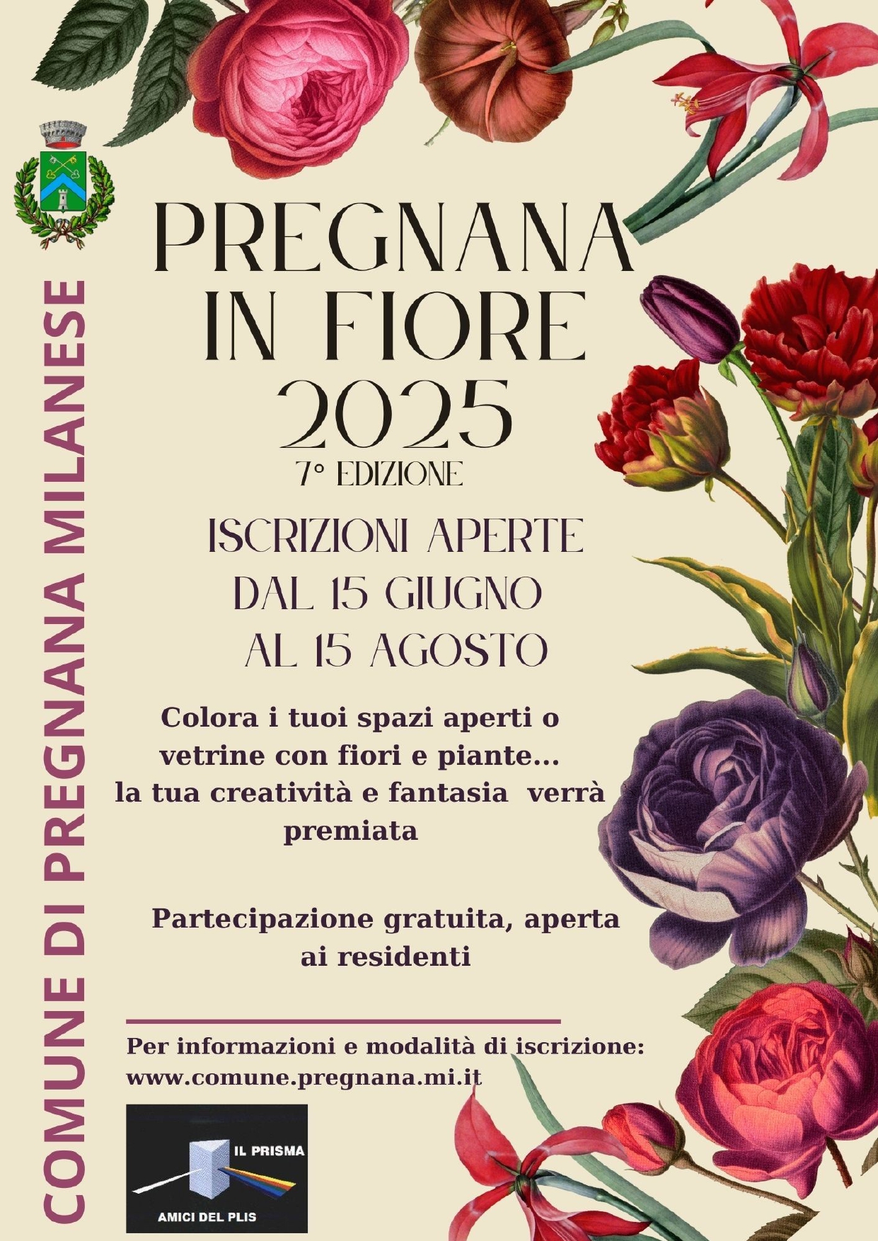 PREGNANA IN FIORE 2025 – iscrizioni dal 15 giugno al 15 agosto