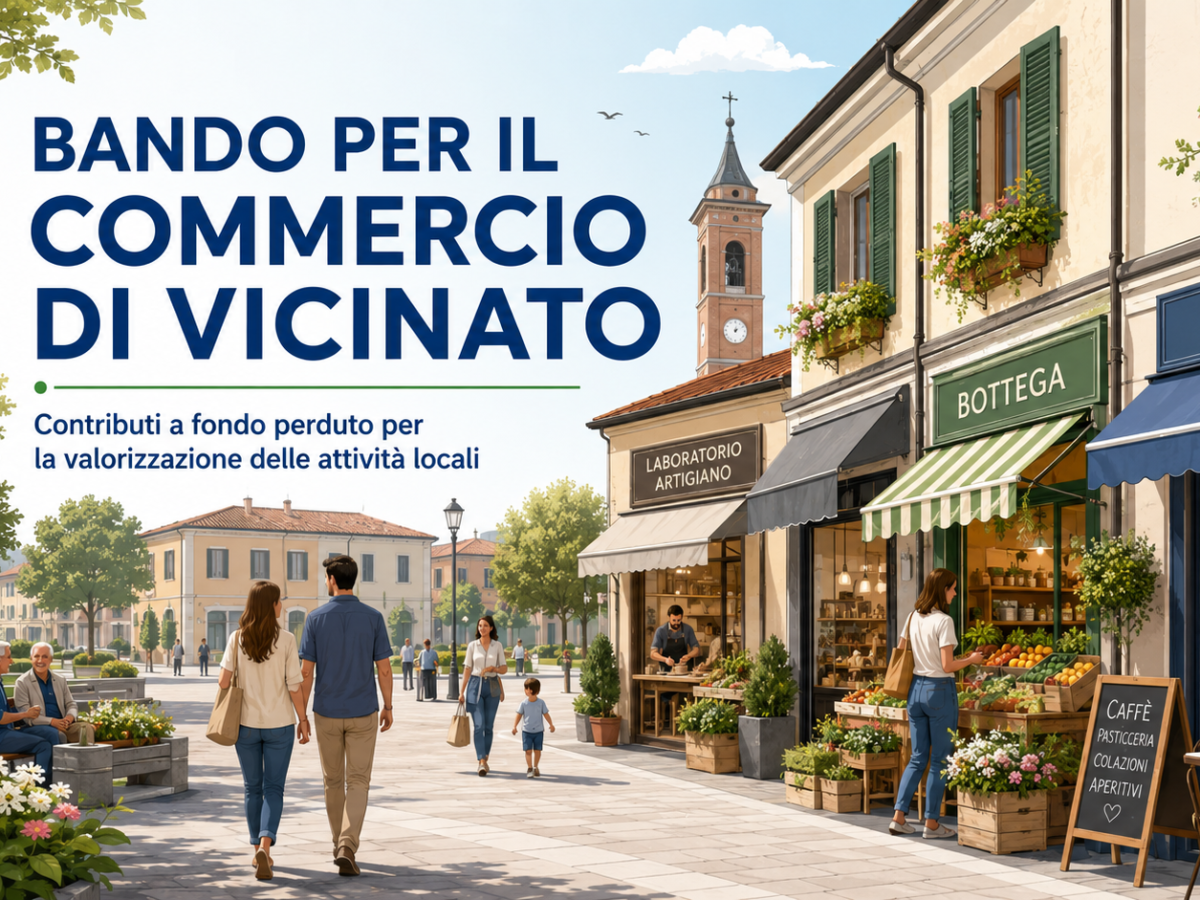 Bando pubblico per l’erogazione di contributi a fondo perduto finalizzati al sostegno e al rilancio dell’attività delle imprese (commerciali e artigianali di servizio) esistenti sul territorio e di nuova apertura - 7° edizione.