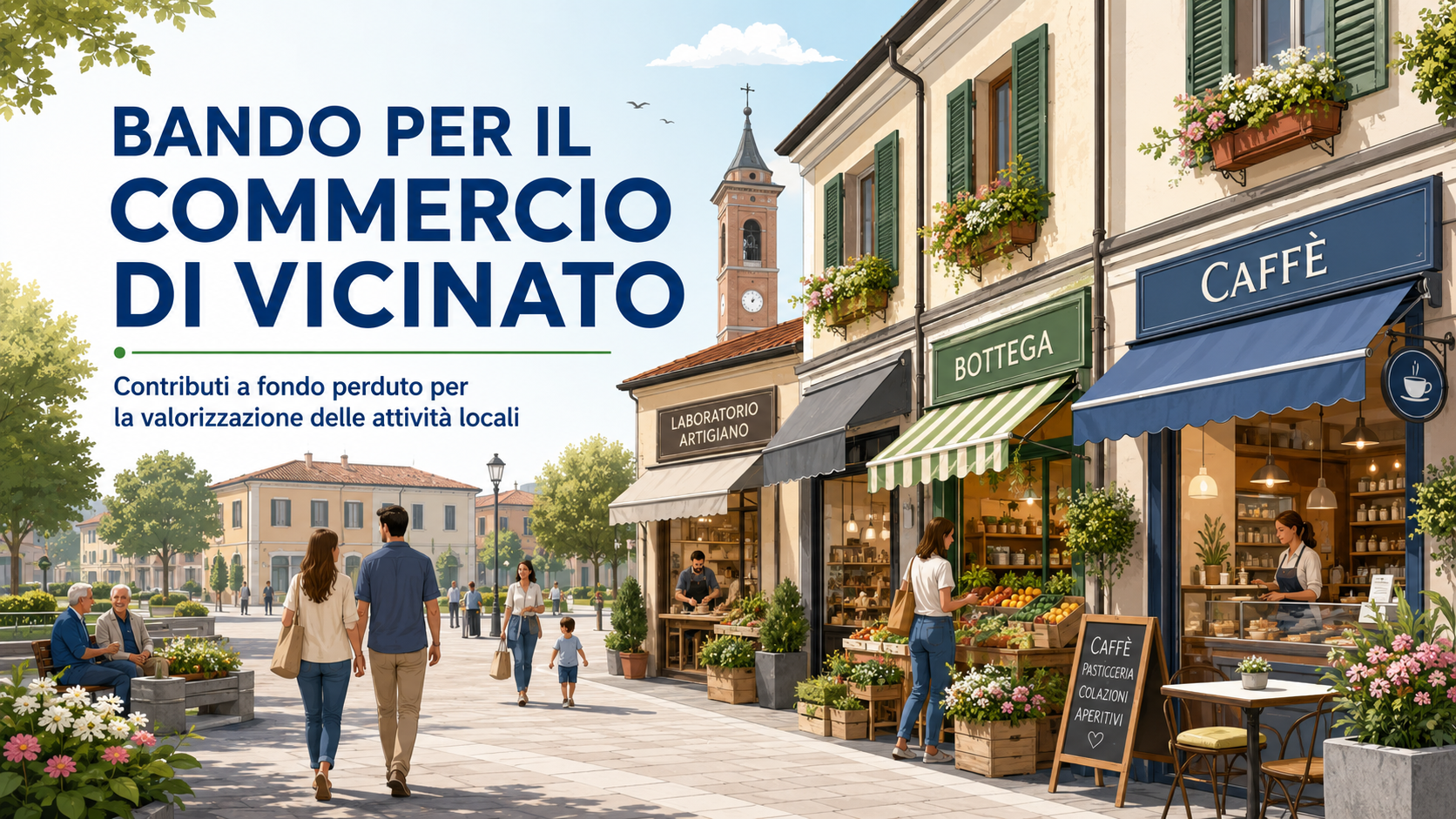 Bando pubblico per l’erogazione di contributi a fondo perduto finalizzati al sostegno e al rilancio dell’attività delle imprese (commerciali e artigianali di servizio) esistenti sul territorio e di nuova apertura – 7° edizione.