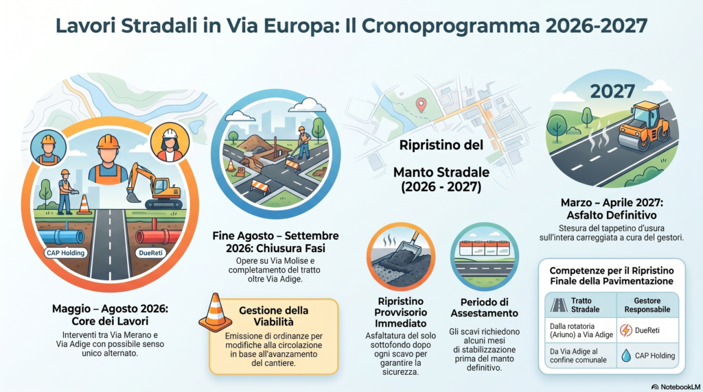 lavori via Europa